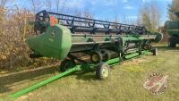 35’ JD 635D Hydra Float draper header, s/n TDR755365