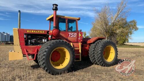 Versatile 750 Series 2 4WD tractor, 9404 hours showing, s/n090088