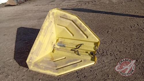 Yellow poly auger hopper