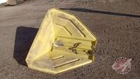 Yellow poly auger hopper