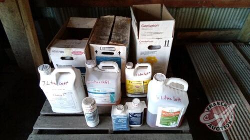 Pallet of farm chemical (sells as a lot)