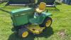 JD 318 lawn tractor, 850 hrs showing, s/n102623