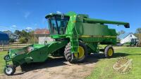 JD 9600 sp combine,1136 sep hours showing, 1581 eng hours showing, s/n657767