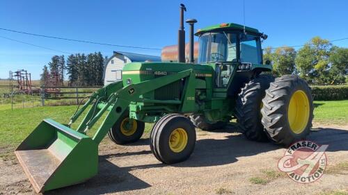 JD 4640 2WD tractor, 6515 Original hours showing, s/n026818