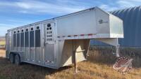 2013 20' Barrett 5th wheel Aluminum stock trailer, VIN# 1B9P20203D1014083, Owner: JM Fouillard, Seller: Fraser Auction____________