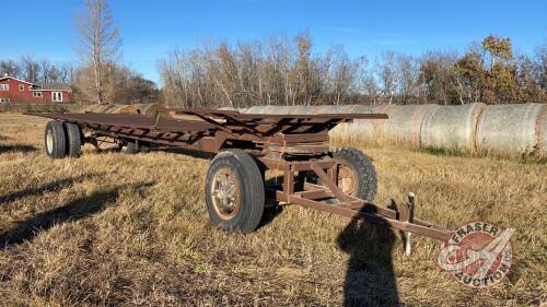 32’ s/a truck frame conversion bale wagon