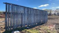 30’ freestanding windbreak panels nail on style