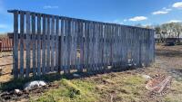 30’ freestanding windbreak panels nail on style