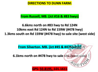 DIRECTIONS TO DUNN FARM: