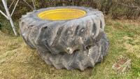 Firestone 20.8-38 tire on JD rim