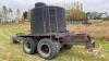 1250-gal black poly tank on tandem wagon - 2