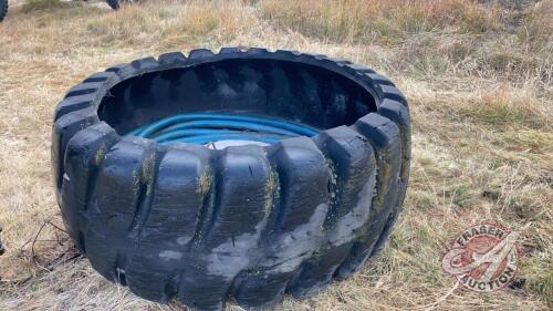 Tire water trough & Approx 30-40' of 2” suction hose