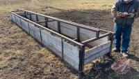 24’ x44"w 2inch square tube feed bunk