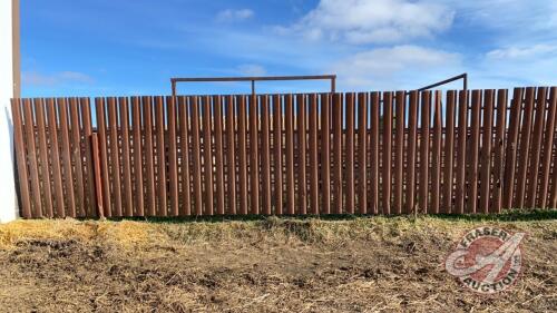 24’ freestanding all steel windbreak panels