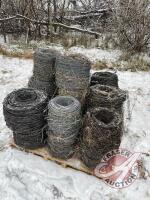 pallet of barbed wire