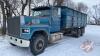 1985 Ford LTL 9000 grain truck, 453,365 showing VIN# 1FDYA90W2FVA65433, SAFETIED, Owner: Gregory F Rabe, Seller: Fraser Auction_________________ - 2