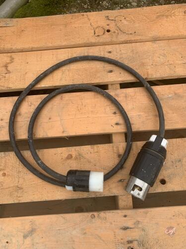 50-volt Twist-Lock with Generator plug end (used to power aeration fans with generator)