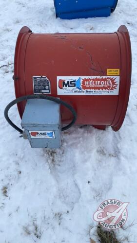 MS Helifoil 4hp aeration fan