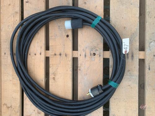 Approx. 47' of 10/3 600-volt HD extension cable with 30-amp 250-volt Twist-Lock ends