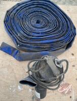 2" submersible pump and approx 75’ of discharge hose