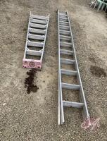 Aluminum ladders 22' + 8' (sell as a lot)