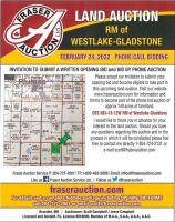 Call Fraser Auction for details or to request a bidding package. 204-724-2131