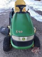 JD LA 165 Riding Lawn Mower with 48 inch deck, new battery, 204 hrs showing, K40 ***Keys***