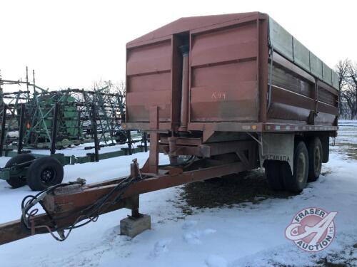 1980 Midland Pup Trailer, 18 ft Long, 8 ft Wide, K44 (NO safety) VIN# AB0050919, Owner: Vernon H Groening, Seller: Fraser Auction____________***TOD, keys***