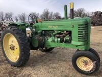 John Deere A Tractor, electric start, 12.4-38 rear tires, s/n518290, K49 ***no key required***