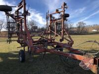 26 ft IH Deep Tiller with 2 row harrows and a hitch, K39