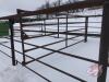 24ft x 13ft maternity pen with dividing gate in center, posts 3inch tubing, 1inch sucker rods for bars, 3 gates-2inch tubing, K40 - 2