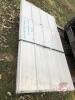 Light Grey Cladding - used approx 14 sheets -various lengths 4 ft - 6 ft, K36