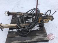 Hitch for pulling anhydrous tank with hyd winch, K55