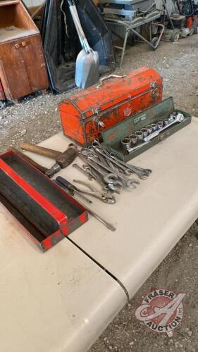 Tool box with tools