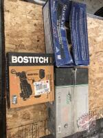 Bostitch coil roofing nailer RN46-1-new, 1 1/4inch coil roofing nails-full new box Grip Fast, 1/2 box Steel Linx coil roofing nails, K57 L