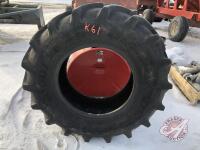 Good Year 420/70R24 Optitrac DT812 radial tubeless tire, K61