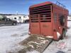 Homemade 16ft T/A horse trailer, rubber mat floor, 1 spare tire, single partition, gooseneck farm ball style hitchVin# Homemade, K67 - 12