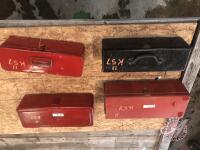 4 assorted tool boxes, K57 II