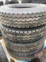 11R22.5 Brandamatic H.B. Plus Spread Axle trailer tire retread (cap & casing) Zip Zag, K76 GG