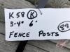 fence posts 6ft long x 3-4 inches, K58 K - 2