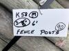 fence posts 6ft long x 3-4 inches, K58 M - 2