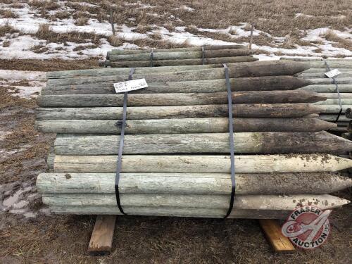 fence posts 6ft long x 3-4 inches, K58 N