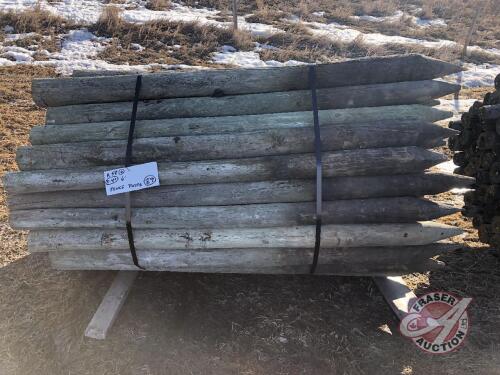 fence posts 6ft long x 3-4 inches, K58 O