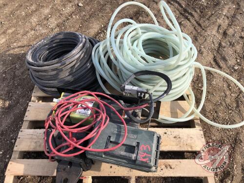 Superwinch electric winch with anhydrous mask, S series, 5500lb cap, s/n SS004035 and anhydrous hose, K43