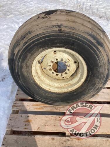 used 12.5L-15 implement tire on rim