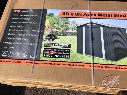 Metal Shed Apex 6x8, New, K80