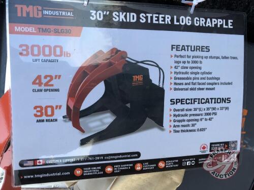 Log Grapple Skid Steer 30", New, K80