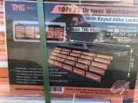 Workbench 10Ft 25-drawer, New, K80