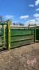 Rays crowding tub, chute and headgate with squeeze, Real Industries Squeeze Chute with auto catch head gate, palp cage, straight alley and crowding tub, K40 - 12