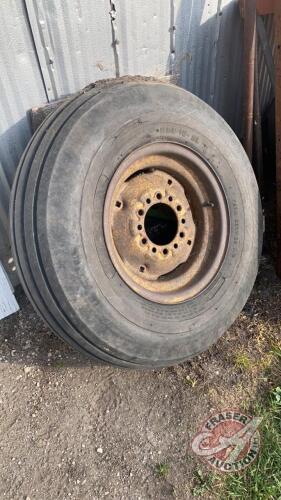 Used 9.5L-15 tire on 6-bolt rim